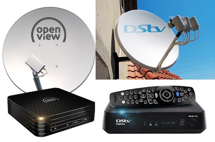 different types of DStv decoder ready for installation at homes in cape town, south africa